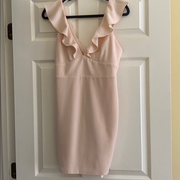 EUC Lulus Good Life Blush Bodycon Dress Medium - Picture 5 of 8